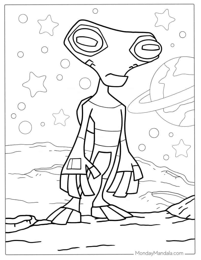 Ben 10 Alien Coloring Page