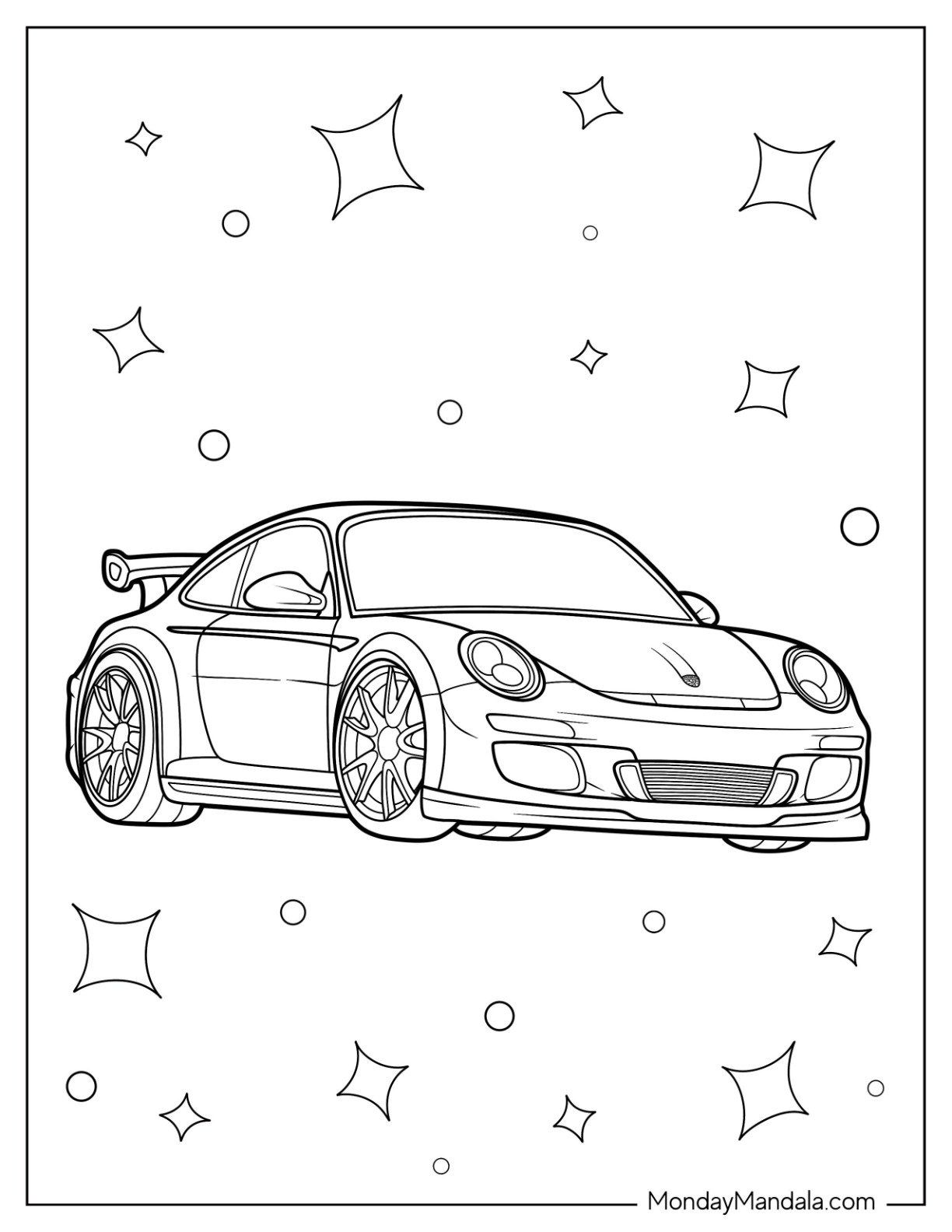 Fujimi 1 24 Porsche Coloring Page