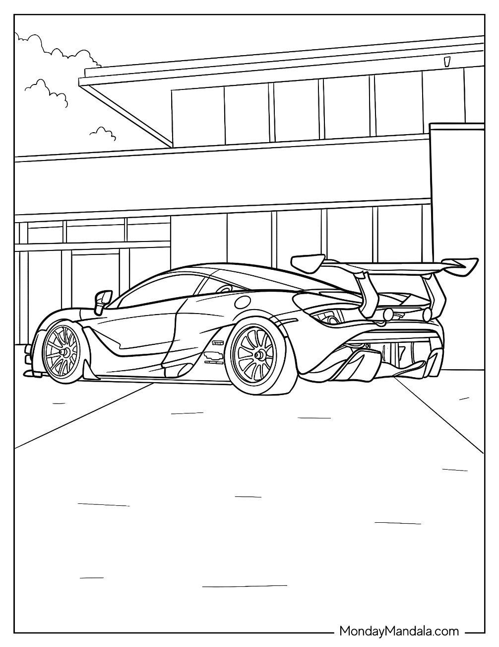 McLaren 720S Parked In Front Of Building