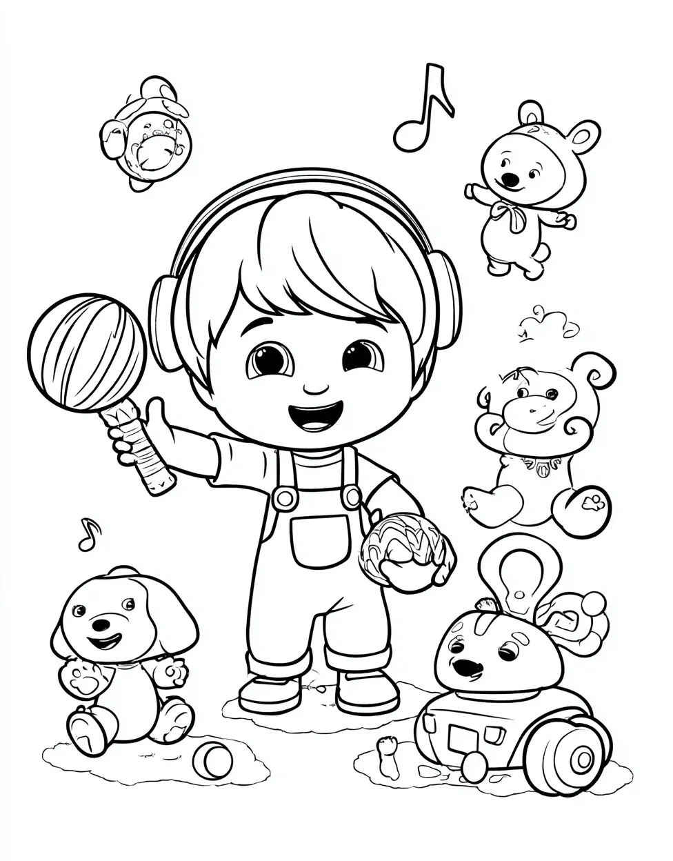Exciting Yoyo Cocomelon Coloring Page for Creative Kids - Free Coloring ...
